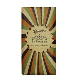 LAFORTUNATA CHOCO.NEGR ALMENDR 80% 200 G