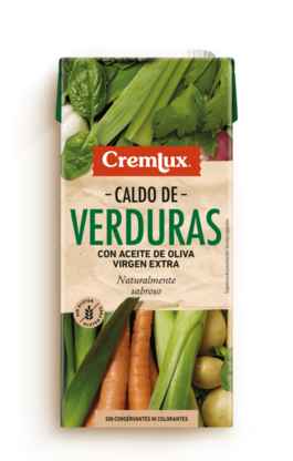 CREMLUX CALDO VERDURAS c/ACEITE OLIVA s/G 1L